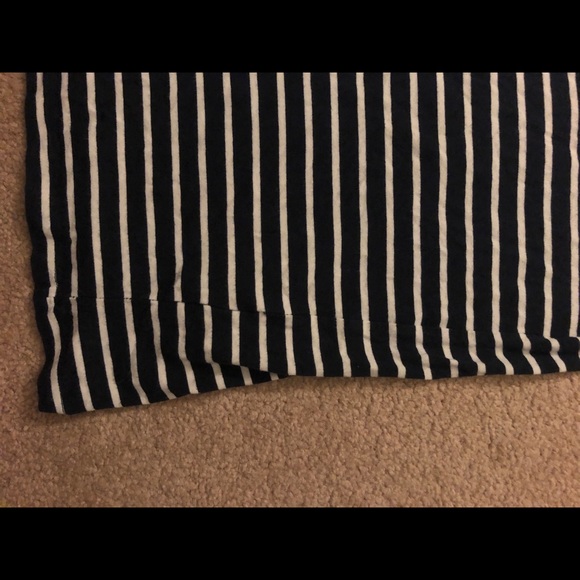 Navy striped t-shirt dress- H&M Basics - Picture 2 of 3